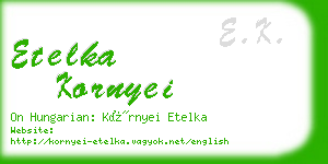 etelka kornyei business card